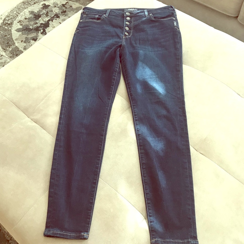 Silver Skinny Jeans